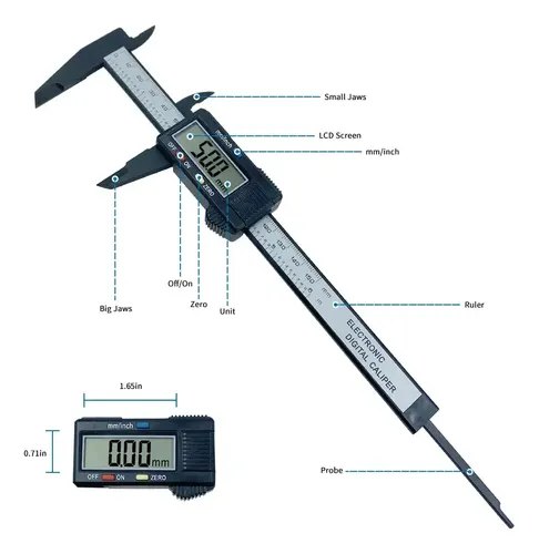 PAQUIMETRO DIGITAL 0.00MM ATE 150MM LA PARTS